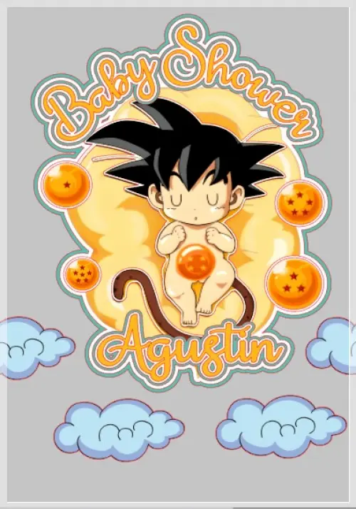 Arquivo de corte topo de bolo Dragon Ball Z