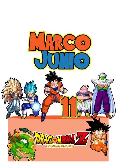 Arquivo de corte topo de bolo Dragon Ball Z