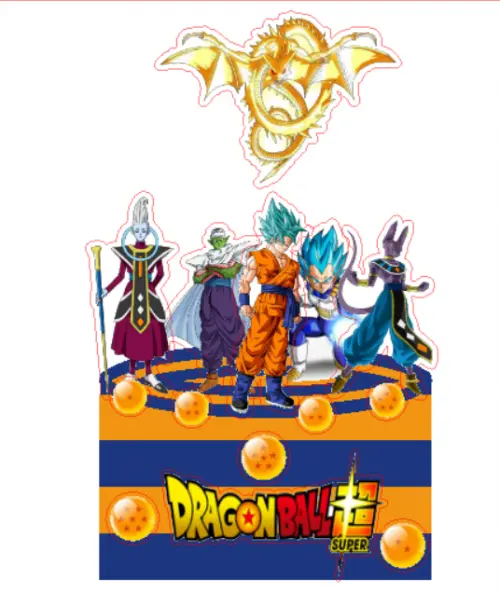Arquivo de corte topo de bolo Dragon Ball Z