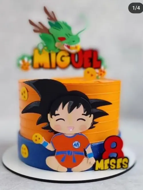 Arquivo de corte topo de bolo Dragon Ball Z