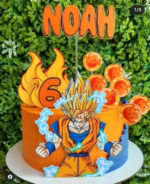 Arquivo de corte topo de bolo Dragon Ball Z