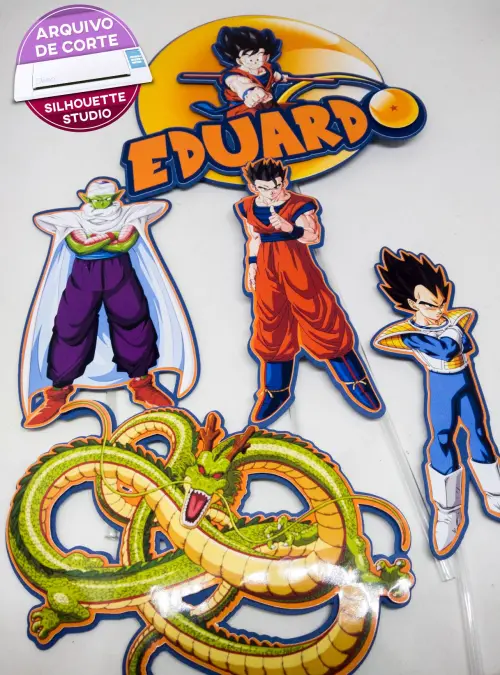 Arquivo de corte topo de bolo Dragon Ball Z