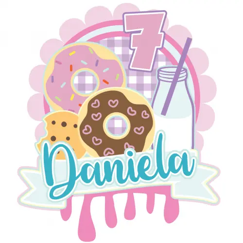 Arquivo de corte topo de bolo Donuts