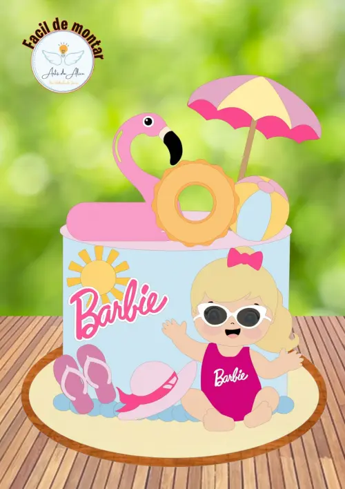 Arquivo de corte topo de bolo Barbie