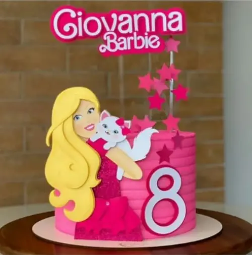 Arquivo de corte topo de bolo Barbie