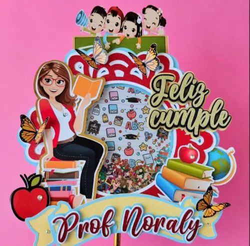 Arquivo de corte topo de bolo Dia dos Professores