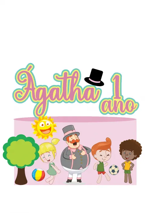 Arquivo de corte topo de bolo Mundo Bita