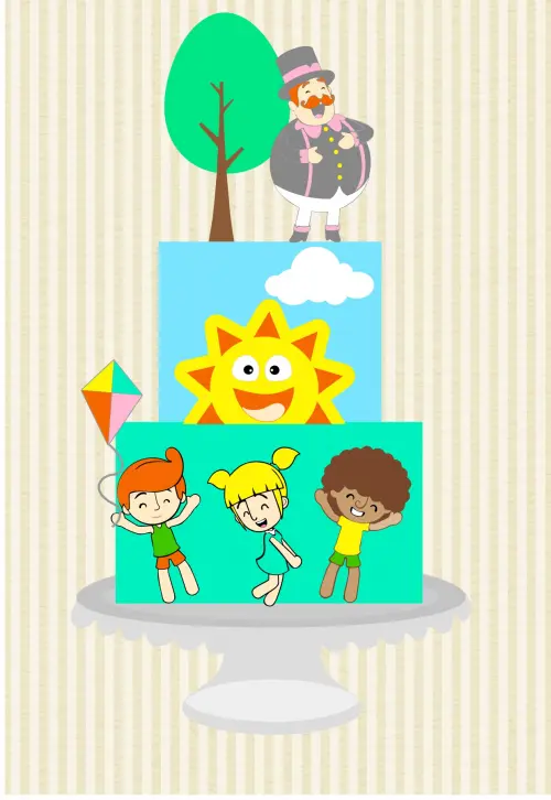 Arquivo de corte topo de bolo Mundo Bita