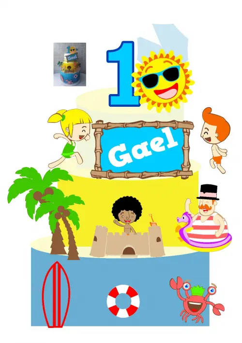 Arquivo de corte topo de bolo Mundo Bita