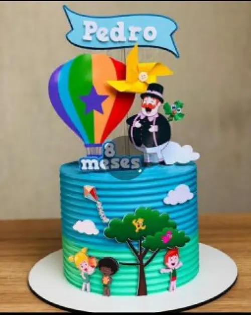 Arquivo de corte topo de bolo Mundo Bita