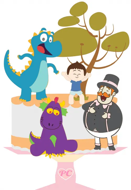 Arquivo de corte topo de bolo Mundo Bita