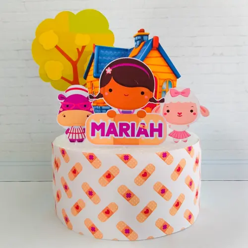 Arquivo de corte topo de bolo Doutora brinquedos