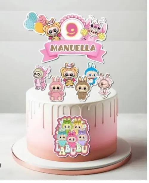 Arquivo de corte Topo de Bolo Labubu