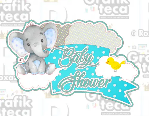 Arquivo de corte topo de bolo Baby Shower