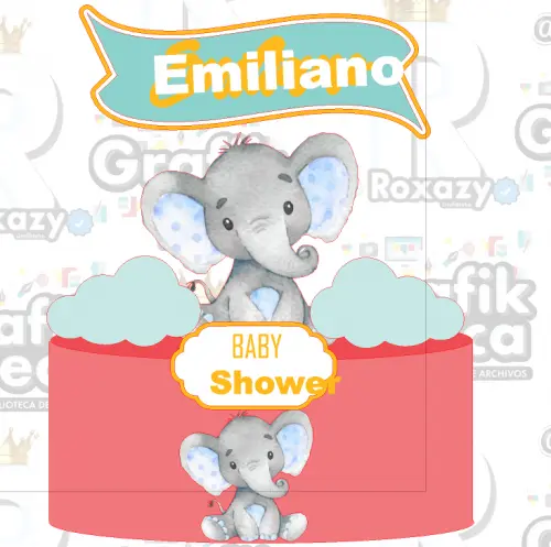 Arquivo de corte topo de bolo Baby Shower