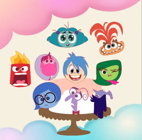 Arquivo de corte topo de bolo Divertidamente