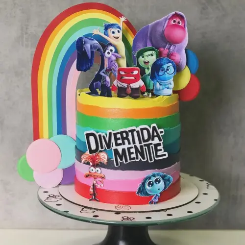 Arquivo de corte topo de bolo Divertidamente