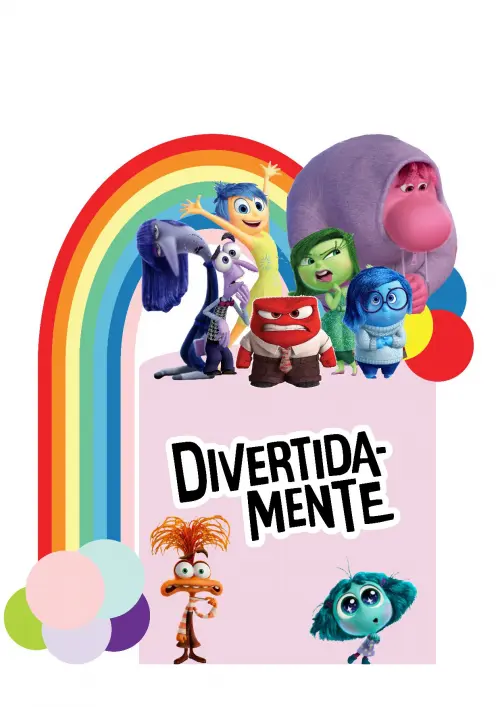 Arquivo de corte topo de bolo Divertidamente