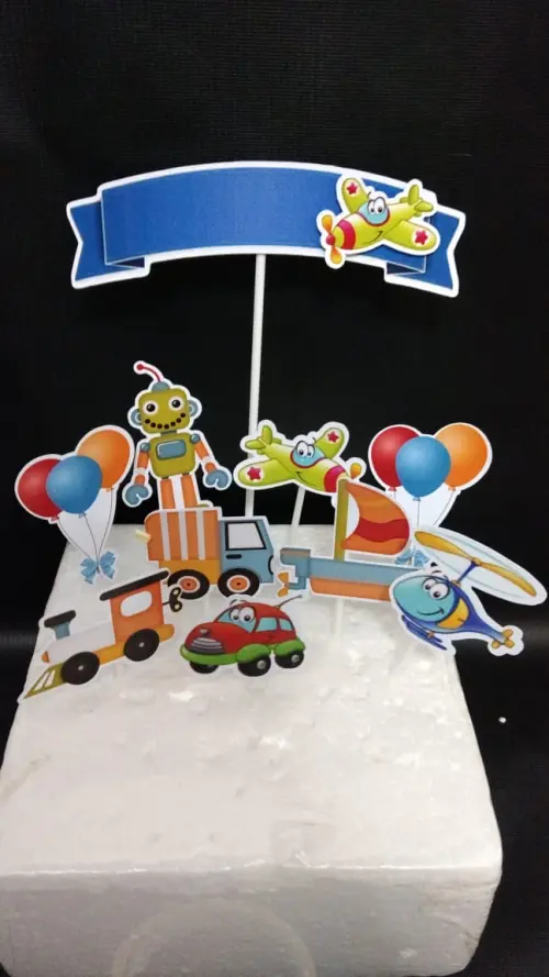 Arquivo de corte topo de bolo brinquedos