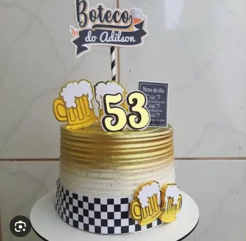 Arquivo de corte topo de bolo Boteco