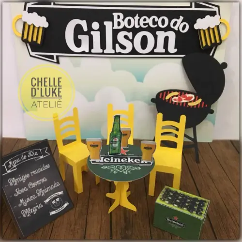 Arquivo de corte topo de bolo Boteco