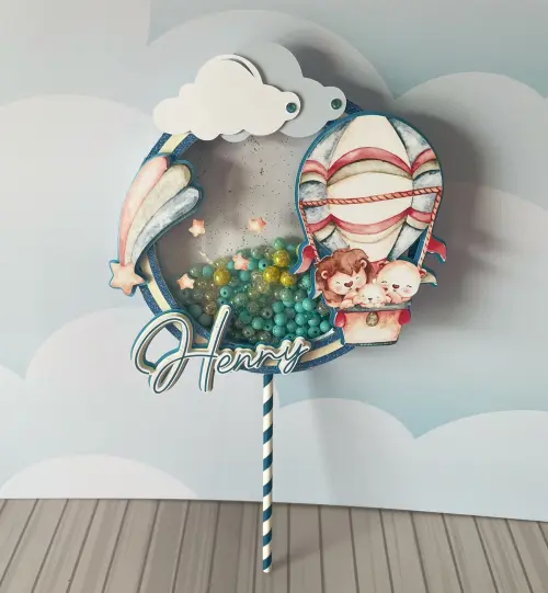 Arquivo de corte topo de bolo Balão