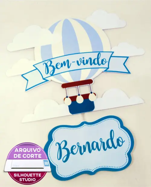 Arquivo de corte topo de bolo Balão