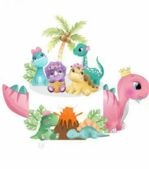 Arquivo de corte topo de bolo Dinossauro