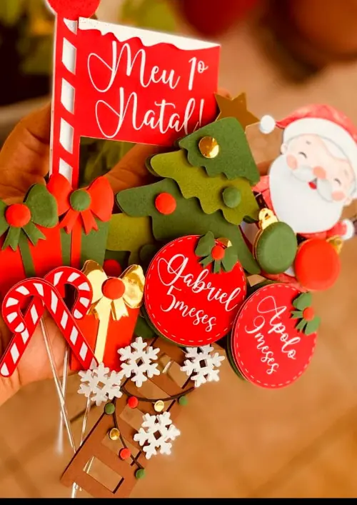 Arquivo de corte topo de bolo Natal