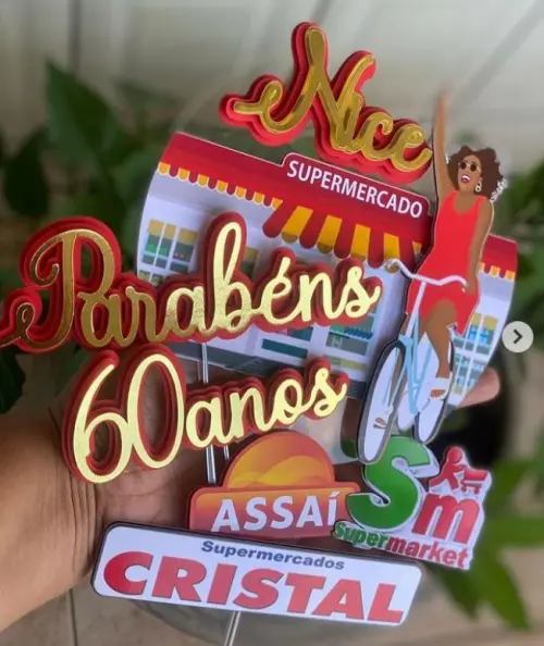 Arquivo de corte topo de bolo Supermercado