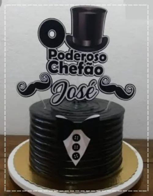 Arquivo de corte topo de bolo Poderoso Chefão