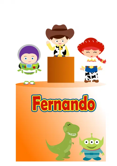 Arquivo de corte topo de bolo Toy Story