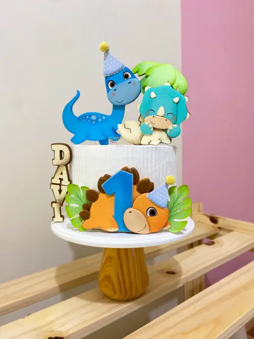 Arquivo de corte topo de bolo Dinossauro