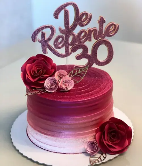 Arquivo de corte topo de bolo de repente 30