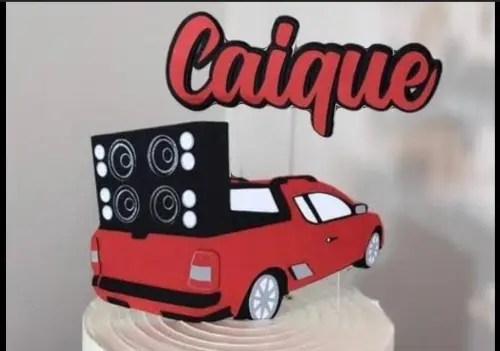 Arquivo de corte topo de bolo Carros de Som