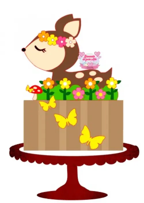 Arquivo de corte topo de bolo Cervo