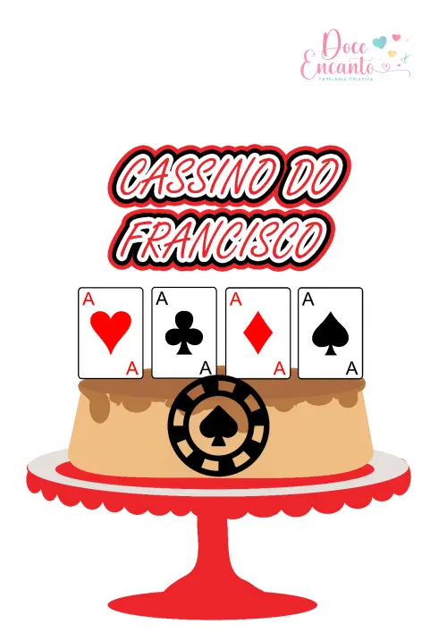 Arquivo de corte topo de bolo Cassino