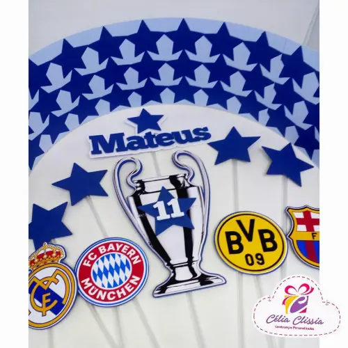 Arquivo de corte topo de bolo Champions League