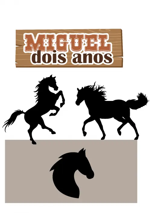 Arquivo de Corte Topo de Bolo Cavalo