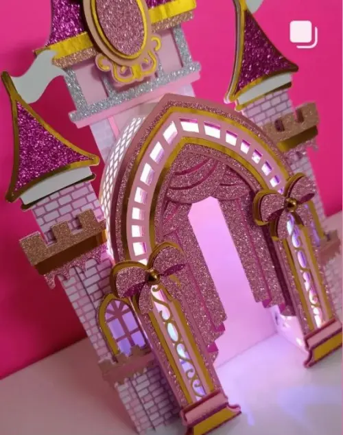 Arquivo de corte topo de bolo castelo