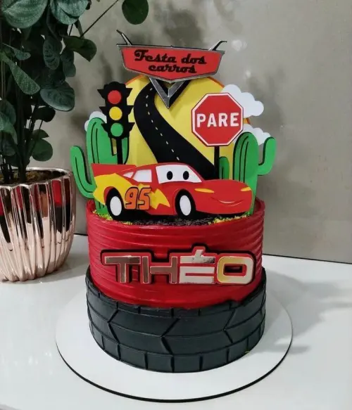 Arquivo de corte topo de bolo Carros