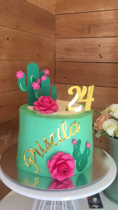 Arquivo de corte topo de bolo Cacto