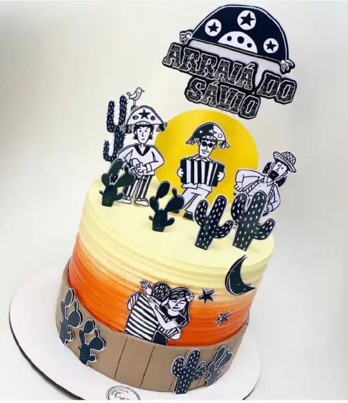 Arquivo de corte topo de bolo Cordel