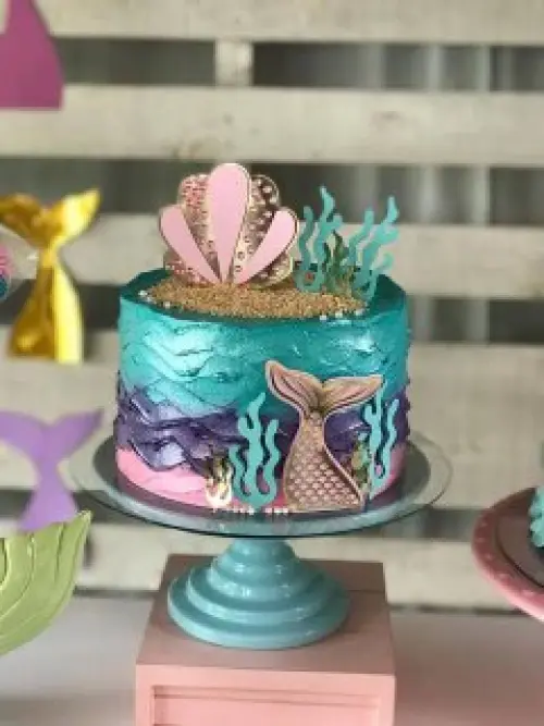 Arquivo de corte topo de bolo Sereia