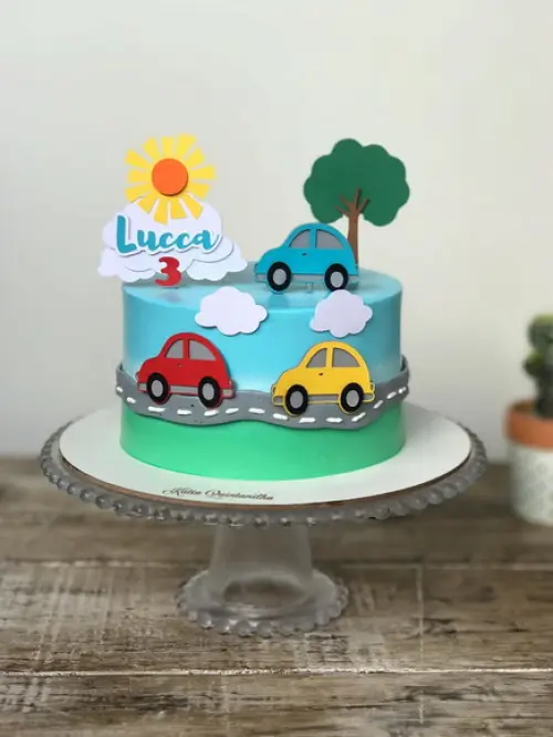 Arquivo de corte topo de bolo Carrinho