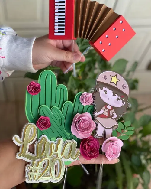 Arquivo de corte topo de bolo Cangaceira