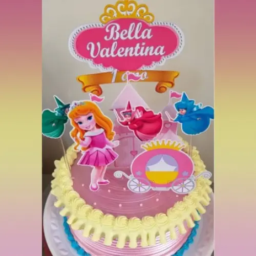 Arquivo de corte topo de bolo A Bela Adormecida