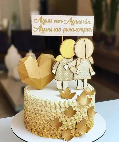 Arquivo de corte topo de bolo Amigas