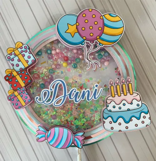 Arquivo de corte topo de bolo Feliz Aniversário