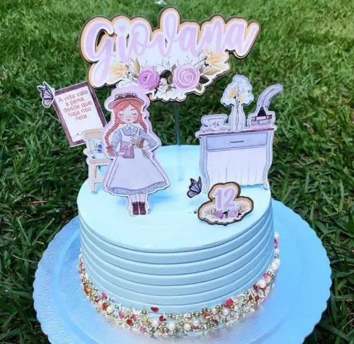 Arquivo de corte topo de bolo Anne